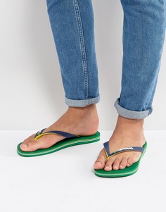 Бразильские шлепанцы Havaianas - Зеленый