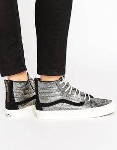 Высокие кеды Vans Slim Sk8-Hi - Золотой