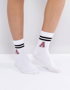 Носки в полоску ASOS - Белый
