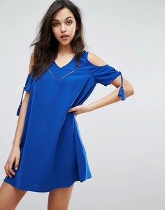 Платье с открытыми плечами Supertrash Dado - Синий