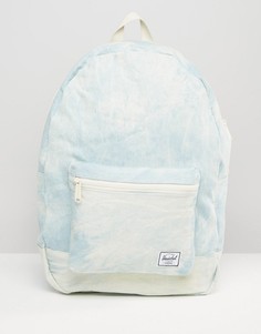 Хлопковый рюкзак из выбеленного денима Herschel Supply Co - Синий