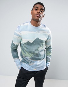 Джемпер с рисунком пейзажа ASOS - Мульти