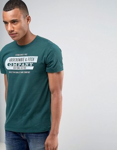 Зеленая футболка с логотипом Abercrombie &amp; Fitch - Зеленый