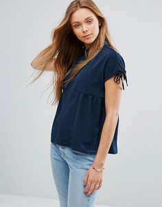 Топ с воротником Vero Moda - Темно-синий