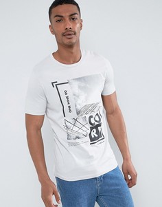 Футболка с принтом на груди Jack &amp; Jones Core - Серый