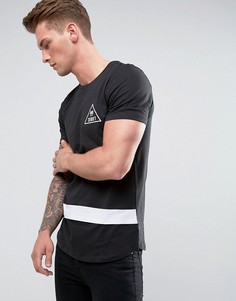 Футболка с асимметричным краем Jack & Jones - Черный