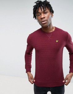 Фактурный свитшот с круглым вырезом Lyle &amp; Scott - Красный