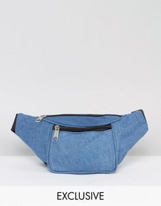 Джинсовая сумка-кошелек на пояс Reclaimed Vintage Inspired - Синий
