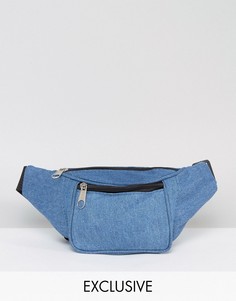 Джинсовая сумка-кошелек на пояс Reclaimed Vintage Inspired - Синий