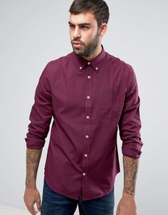 Рубашка в клетку классического кроя Ben Sherman - Красный