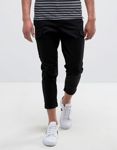 Свободные брюки карго Selected Homme - Черный