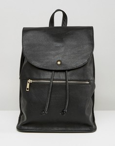 Мягкий рюкзак с молнией ASOS - Черный