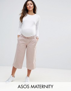 Широкие выбеленные брюки ASOS Maternity - Розовый