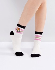 Носки с вышивкой тигра ASOS - Мульти