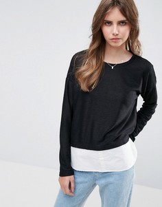 Топ со вставками Vero Moda - Черный