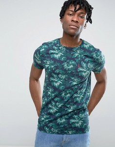 Футболка классического кроя с принтом Jack Wills Eddington - Зеленый
