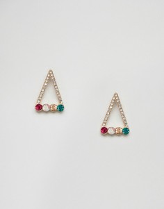 Треугольные серьги ASOS - Золотой