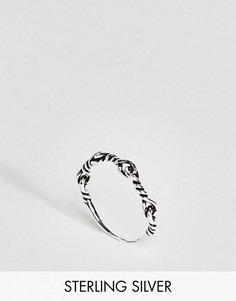 Серебряное витое кольцо ASOS - Серебряный
