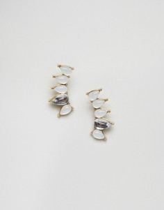Серьги с камнями ASOS Occasion - Прозрачный