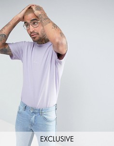 Фиолетовая oversize-футболка из вафельного трикотажа Puma эксклюзивно для ASOS - Фиолетовый