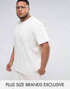 Серая oversize-футболка из вафельного трикотажа Puma PLUS эксклюзивно для ASOS - Серый
