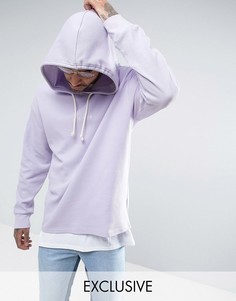 Oversize-худи фиолетового цвета из вафельного трикотажа Puma эксклюзивно для ASOS - Фиолетовый