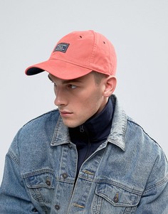 Розовая кепка из саржи с логотипом-нашивкой Abercrombie &amp; Fitch - Розовый