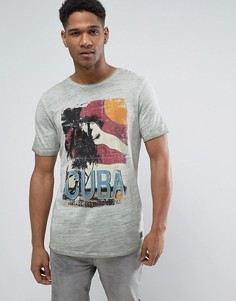 Футболка с принтом в винтажном стиле Jack &amp; Jones Vintage - Зеленый