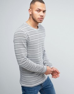 Трикотажный джемпер в полоску Jack &amp; Jones Vintage - Серый