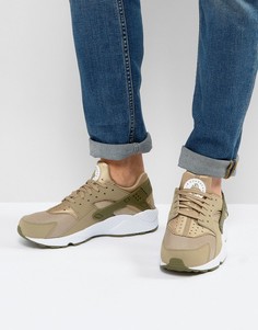 Зеленые кроссовки для бега Nike Huarache 318429-200 - Зеленый