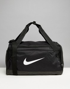 Черная большая спортивная сумка с логотипом-галочкой Nike - Черный