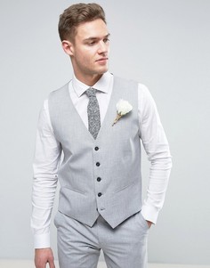 Облегающий жилет Selected Homme Wedding - Серый
