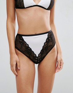 Комбинируемые брюки с завышенной талией ASOS - Мульти
