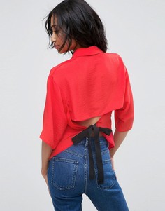 Блузка с поясом ASOS - Красный