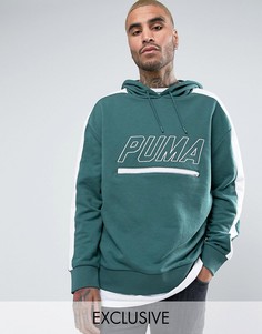 Худи зеленого цвета из махровой ткани в винтажном стиле Puma T7 эксклюзивно для ASOS - Зеленый