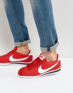 Красные нейлоновые кроссовки Nike Cortez 807472-600 - Красный