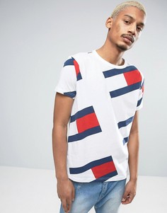 Белая футболка в стиле 90-х с принтом флага Tommy Jeans - Белый