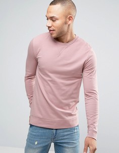 Легкий облегающий розовый свитшот ASOS - Розовый