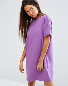 Платье-футболка с отворотами на рукавах ASOS Ultimate - Фиолетовый