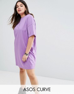 Платье-футболка ASOS CURVE Ultimate - Фиолетовый