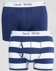 2 боксеров-брифов (темно-синие и в полоску) Jack Wills Chetwood - Синий