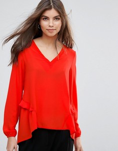 Блузка с оборками Vila - Красный