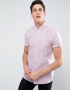 Строгая узкая рубашка добби Burton Menswear - Розовый
