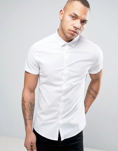 Белая рубашка скинни ASOS - Белый