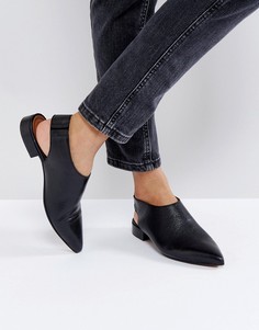 Кожаные туфли на плоской подошве ASOS MISCHIEF Premium - Черный