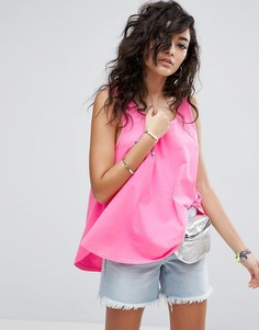 Свободный топ ASOS - Розовый