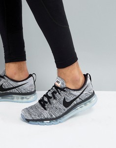 Серые кроссовки Nike Running Flyknit Air Max 620469-105 - Серый