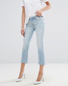 Укороченные джинсы с легким клешем J Brand Selena - Синий