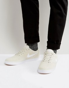Бежевые кроссовки Nike SB Check Solar 843895-010 - Бежевый