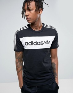 Черная футболка adidas Originals London Pack Block BQ9366 - Черный